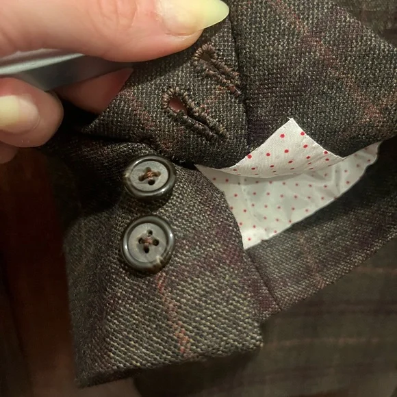 E. Thomas Glen Check Cashmere Blazer